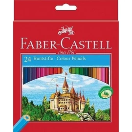 *54159 SZÍNESCERUZA 24 FABER Castell várminta hatszögletű 111224