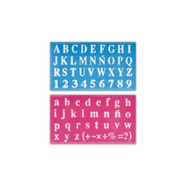 *54277 BETÜSABLON SCHOOLART készlet vonalzós 2db/cs