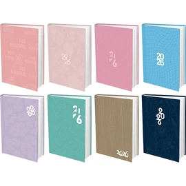*54538 HATÁRIDŐNAPLÓ 2026 B6 heti T-Calendar Soft Touch+UV