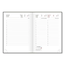 *54655 HATÁRIDŐNAPLÓ 2026 A5 napi Period Deluxe