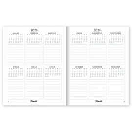 *54730 HATÁRIDŐNAPLÓ 2026 B6 11*14cm  mini heti tervező PlanAll