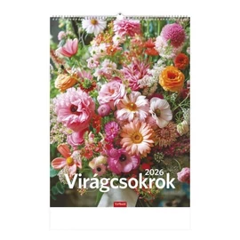 *54748 FALINAPTÁR 2026 Virágcsokrok  31*42cm  T093-16