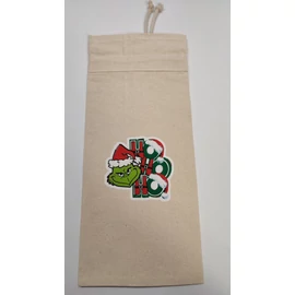 *54796 MIKULÁS tasak textil Egyedileg nyomtatott (Grincs)