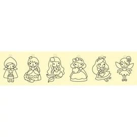 *55090 SZÍNKÉPVARÁZS forma készlet Little Princess 6db-os, kicsi