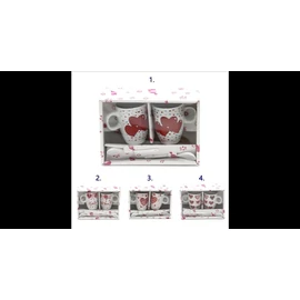 VALENTIN napi bögre szett kiskanállal  2db/dob