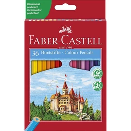 SZÍNES CERUZA 36 FABER-CASTELL hatszögletű, kastélyos