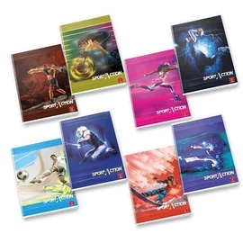 *55908 FÜZET A4 PIGNA kockás 42lap Sport Action/Ready For Sport