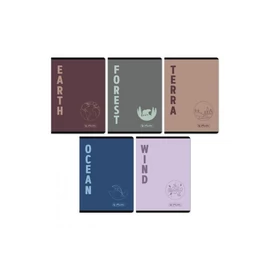 *55954 FÜZET A5 HERLITZ kockás 27-32  Terra
