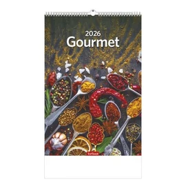 *56451 FALINAPTÁR 2026 Gourmet T094-06 spirálozott 22*33cm