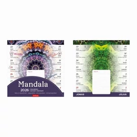 *56535 FALINAPTÁR 2026 Családi tervező Mandala TopTimer kétheti mágneses