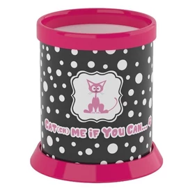 *57212 ÍRÓSZERTARTÓ pohár ICO Cats-Dots műa.