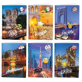 *57296 FÜZET A4 Mar-Mar Lipamill 40+2l kockás Mmoji applikációval szkennelhető lapok