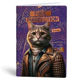 *57297 FÜZET A4 Mar-Mar Lipamill 40l kockás Fashion Animal