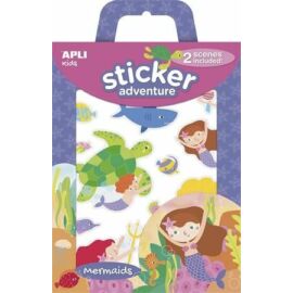 *57366 MATRICÁS FOGLALKOZTATÓ készlet APLI Kids "Sticker Adventure" sellők