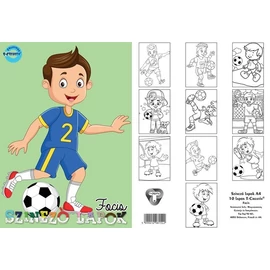 *57414 SZÍNEZŐ LAPOK A4 T-Creatív 10lap/cs. vegyes minta