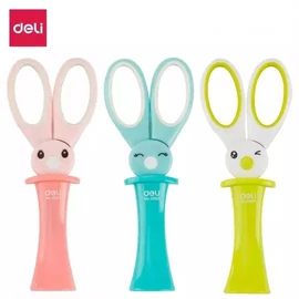 OLLÓ 13,7cm DELI nyuszi mintás, tokkal  6066