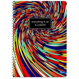 FÜZET spirál A4 LASTVA vonalas Illusion 100l