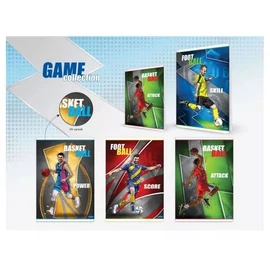 FÜZET A4 LASTVA kockás 52l. Game 3726