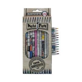*57759 SZÍNES CERUZA 12 New Pen újságpapíros