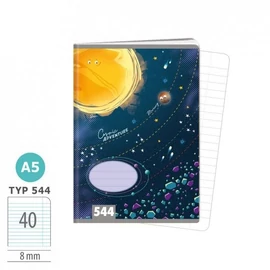 *57829-004 FÜZET A5 ARGUS vonalas new minták 40l -1592-.. 23-24 (Cosmic Adventure, 151461066)