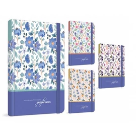 *57838 BEÍRÓFÜZET GIPTA 13*21cm Purple Notes vonalas 120l keményfedeles 5740