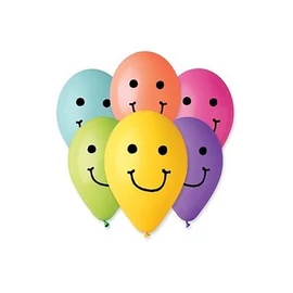 *57899 LUFI 30 cm vegyes színű, Smiley 10db/csom