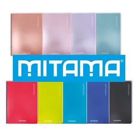 *57910 FÜZET spirál A4 MITAMA Maxi kockás 60lap egyszínű, vegyes