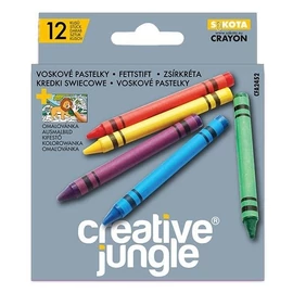 *57933 ZSIRKRÉTA 12 SAKO Creatíve Jungle Grey  ajándék kifestővel