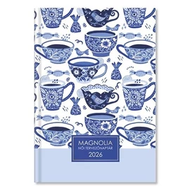 *58152 HATÁRIDŐNAPLÓ 2026 B6 napi Period Magnolia női tervező