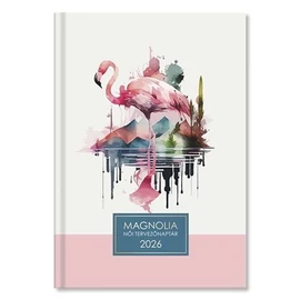 *58152 HATÁRIDŐNAPLÓ 2026 B6 napi Period Magnolia női tervező