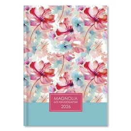 *58152 HATÁRIDŐNAPLÓ 2026 B6 napi Period Magnolia női tervező