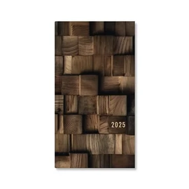 ZSEBNAPTÁR 2025 álló Period Basic (Wood, P4114-1739)