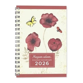 HATÁRIDŐNAPLÓ 2026 A5 heti Period önismereti