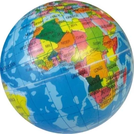 STRESSZLEVEZETŐ LABDA Smiley/Földgömb