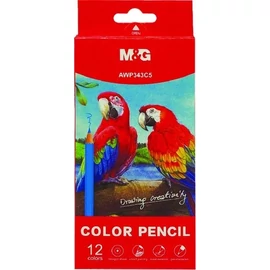 SZÍNES CERUZA 12 M&amp;amp;G Parrot hatszögletű   AWP343C6