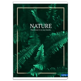 FÜZET A4 LASTVA kockás 52l. Nature