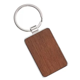 *59219 KULCSTARTÓ QX fém+fa  téglalap alakú