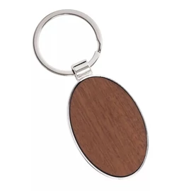 *59220 KULCSTARTÓ QX fém+fa  ovál