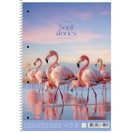 FÜZET A4 spirál SHKOLYARYK kockás 80l 