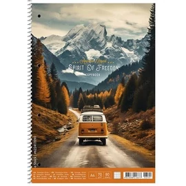 FÜZET A4 spirál SHKOLYARYK kockás 80l 