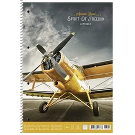 FÜZET A4 spirál SHKOLYARYK kockás 80l 