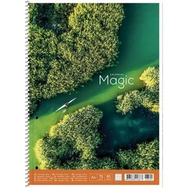 FÜZET A4+ spirál SHKOLYARYK vonalas 80l 