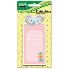 NOTES ÖNTAPADÓS LEBEZ állat mintával  8,5*16,5cm 20lap 81823