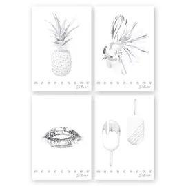 FÜZET A4 PIGNA vonalas 38lap Monocromo Silver