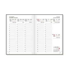 *59511 HATÁRIDŐNAPLÓ 2026 B6 heti Period Border Lamé körbevarrott