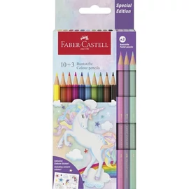 SZÍNES CERUZA 10+3 FABER Castell hatszögletű kastélyos Unikornis 111220
