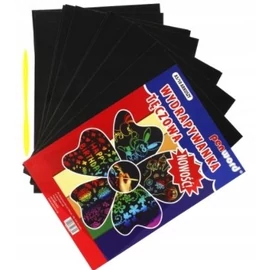 VARÁZSFÜZET A/5  szivárvány, karcoló pálcával