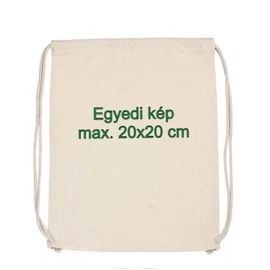 *59585 TORNAZSÁK textil egyedileg nyomtatott, 37,5 x 46 cm