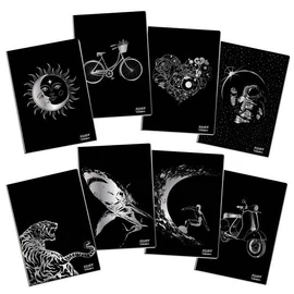 FÜZET A4 BLASETTI vonalas keményfedeles 100g 50l SILVER