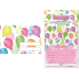 PARTY MEGHIVÓ boritékos T-Creatív 10szett/cs (Lufik 850, O01030TLU)